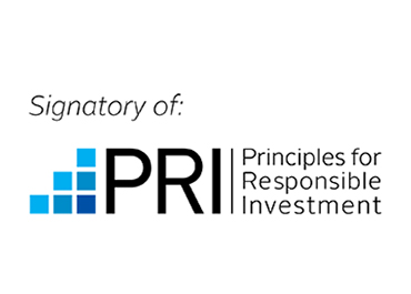 Logo distinguishing members of the UN PRI (Principles for Responsible Investment)